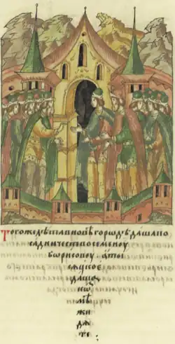 Семён Борисович получает посадничество, Кузьма Жидята становится Тысяцким