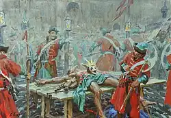 «Смутное время. Лжедмитрий». Эскиз к картине. 2013. Х.м. 33×47