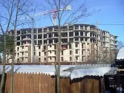 Строительство дома на углу улиц Воскова и Цемяночной, 2013 год