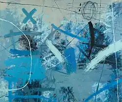 Синее - II. 2019, холст, масло, 150 х 180 см