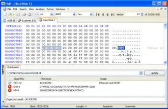 Скриншот программы HxD