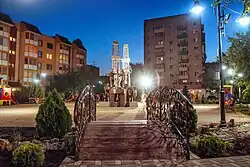 Скульптура "Нефтяникам Фролово посвящается" на Привокзальной площади