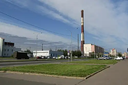 Вид от Мебельной улицы. Приморская котельная