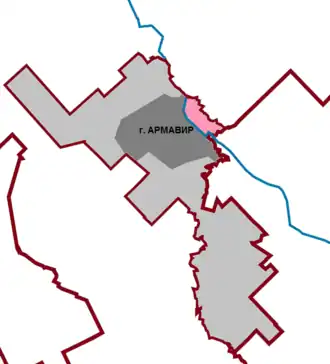 Старостаничный сельский округ на карте