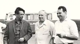 Ректор НИМИ Степанов П. М., академик Шумаков Б. А., академик Шумаков Б. Б.