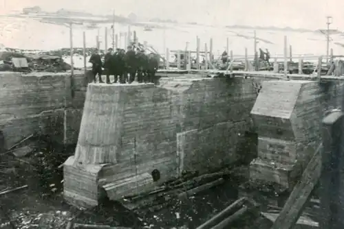 Строительство Волковской плотины