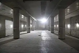 Платформенная часть строящейся станции «Театральная» по состоянию на 7 декабря 2024 года