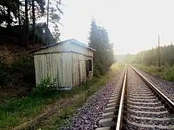 Вид в сторону ст. Янисъярви.