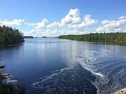 Устье реки Сулос. Вид на Суккозеро