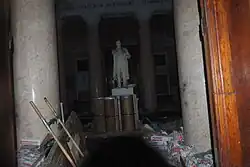 Интерьер вокзала во время ремонта, декабрь 2017