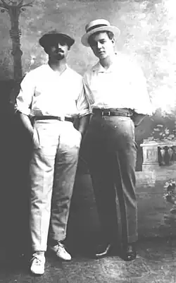 С. А. Есенин и В. И. Болдовкин. 24 мая 1925 г. Баку.