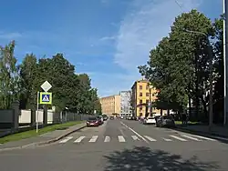 Таврический переулок, вид от Кавалергардской улицы