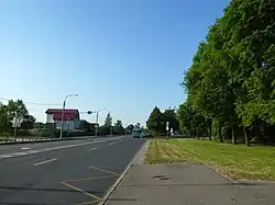 Окончание улицы Танкистов — вид от Пролетарской улицы