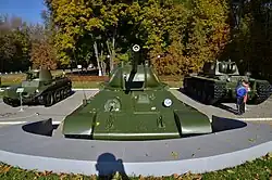 Танк Т-34-76 (СТЗ) в капонире