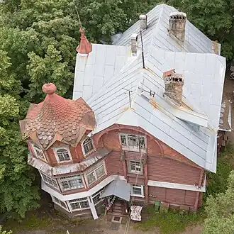 Вид дом по адресу Тарховка, Приморское 250 с дрона, 2022&nbsp;год