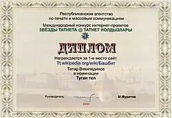 Первое место в конкурсе «Звёзды Татнета» (2009)