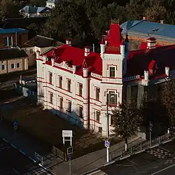 Реставрация здания Аваевской богадельни. Вид со стороны улицы Крылова.