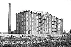 Здание фабрики в 1930-х годах