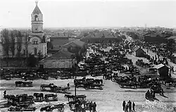 Торговая площадь возле Свято-Покровского собора (Килия) в межвоенное время