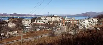 Вид на участок улицы, примыкающий к мысу Астафьева