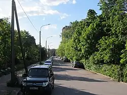 Улица Вернадского от поворота в сторону Светлановского