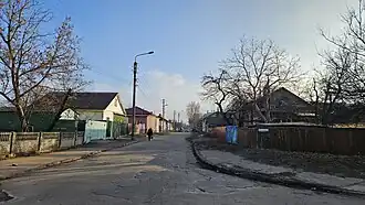 начало улицы — вид со стороны улицы Александра Мациевского (Попудренко)