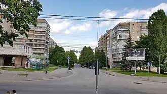 начало улицы — вид с проспекта Мира