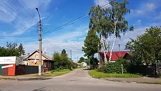 вид с запада на восток со стороны перекрёстка с Киевской улицей