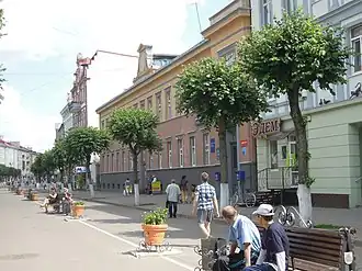 Улица Победы возле старинного почтамта