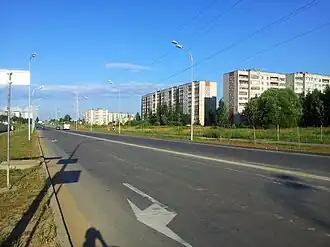 Улица Суркова возле ТЦ «Аксон»