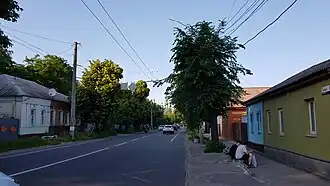 В направлении Елецкого Успенского монастыря — вид с перекрёстка с Лесковицкой улицей