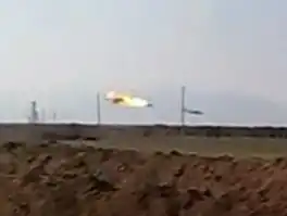 Момент уничтожения вертолёта