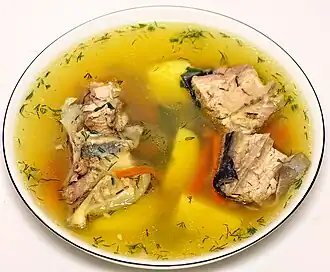 Уха с осетром