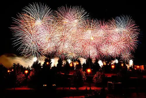 Международный фестиваль фейерверков в Москве, Братеево, 18 августа 2018 года