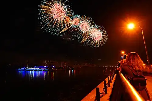 Международный фестиваль фейерверков в Москве, Братеево, 18 августа 2018 года