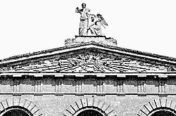 Фрагмент фронтона замка.  1927&nbsp;год.