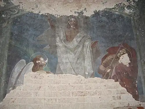 Фреска со стены Троицкой церкви