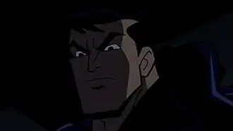 Бэтмен раскрывает свою личностьДжо Холоду, убийце его родителей