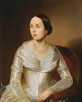 Екатерина Михайловна Хомякова, урождённая Языкова (1817—1852).