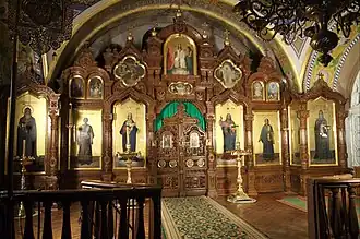 Иконостас храма преподобного Иова