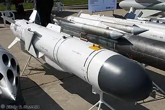 Противокорабельная ракета Х-35Э.Крыло в сложенном состоянии. МАКС-2009