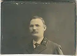 А.&nbsp;Т.&nbsp;Цапко перед отъездом на Сахалин. Январь 1916&nbsp;г. 6×8&nbsp;см. Из фондов Сахалинского краеведческого музея.