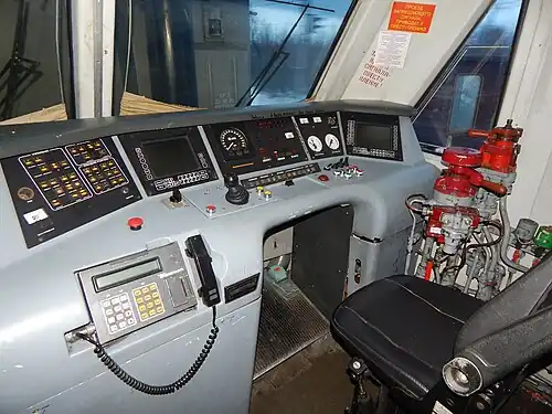 Интерьер кабины электровоза ЧС2К-891