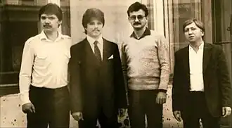 Слева направо: Игорь Маслов (бас-гитара), Александр Савельев (ударные), Александр Черкес (клавишные), Валерий Петров (вокал, гитара)