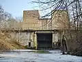 Lock No.5 Georgenfelde, lower head bottom view. Ozerki, Kaliningrad region