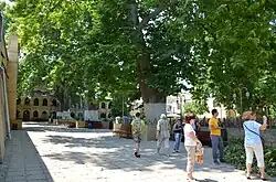 Во дворе мечети