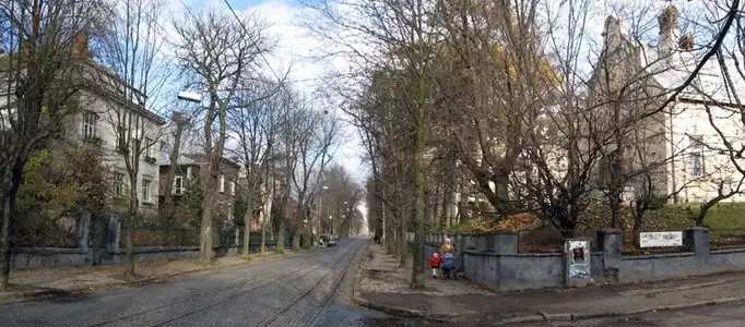 Район вилл на улице Коновальца (в прошлом&nbsp;— ул. Энгельса)