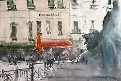 «Венеция. Отель „Paganelli“» Б/г,&nbsp;38х54,&nbsp;2020