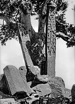 Хачкар 1261 года на кладбище «Хачер», фото начала XX века