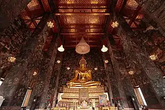 Interior of the vihara